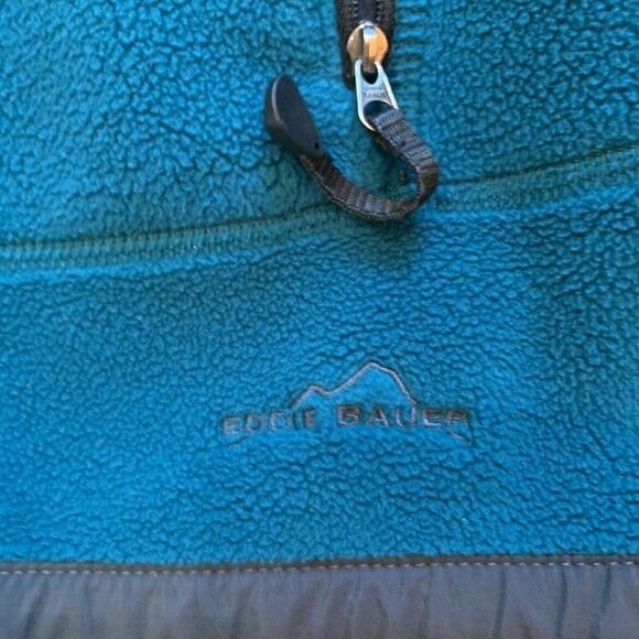 Eddie Bauer Women's Green Fleece Zip Up Jacket M - Picture 4 of 8
